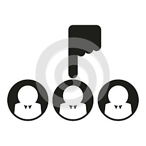 Human resources icon simple vector. Business work