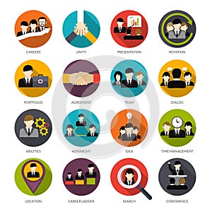 Human Resources Icons Set