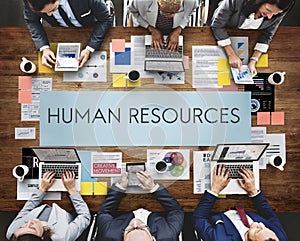 Human Resources Jobs Recruitment Profession Concept photo