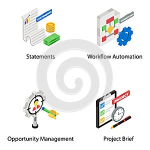 Human Resources and Recruitment Isometric Vectors Pack