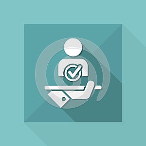 Human resources services - Vector web icon