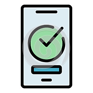 Human resources smartphone icon vector flat