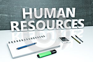 Human Resources text concept