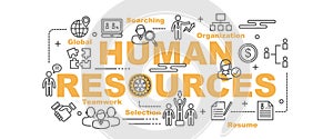 Human resources vector banner