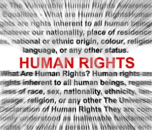 Human rights concept