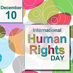 Human Rights Day Colorful Circles