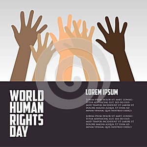 Human Rights Day, poster, quotes, template