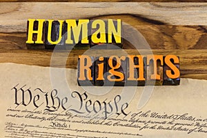 Human rights kindness compassion constitution usa justice