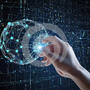 Human and Robot Hands Connecting Through AI and Big Data