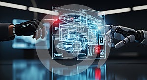 Human and Robot Interaction with Futuristic Interface