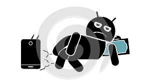 Human-robot interaction, mobile control, AI integration, vector design Generative AI