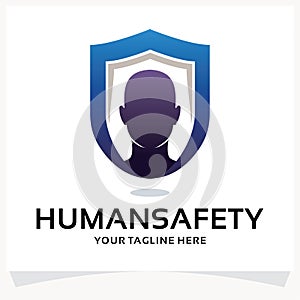 Human Safety Logo Design Template Inspiration