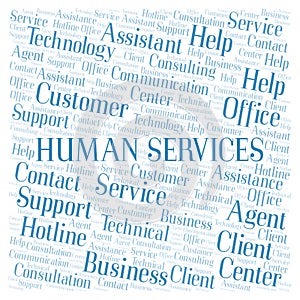 Human Services word cloud