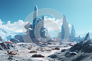 Human settlement on an alien extraterrestrial planet