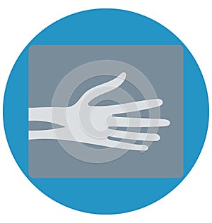 Human spine bones, backbones, Isolated Vector icon that can be easily modified or edit photo