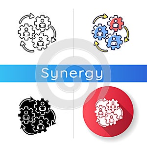 Human synergy icon