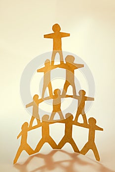 Human team pyramid