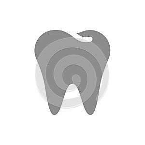Human tooth vector icon