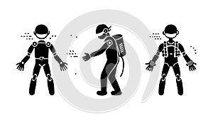 Human Transformation Evolution, Genetic Modification Concept vector design Generative AI