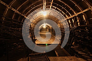 Human tunnel underground along cable routes