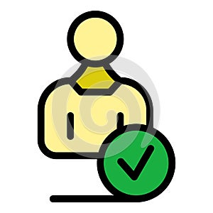 Human value icon vector flat