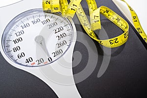 Human weight Dial measuring scale and measuring tape