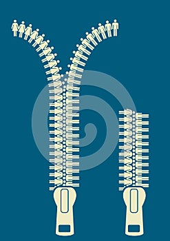 Human zipper