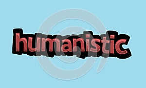 HUMANISTIC background writing vector design