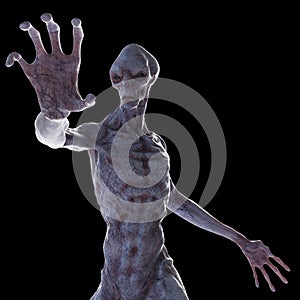 a humanoid alien