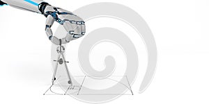 Humanoid Robot Compass Golden Ratio