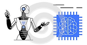 AI Robot with Brain-Inspired Microchip