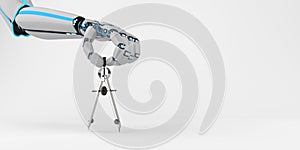 Humanoid Robot Hand Compass