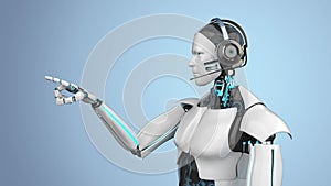 Humanoid Robot Headset Click