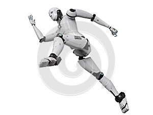 Humanoid robot running