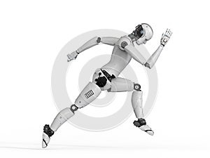 Humanoid robot running