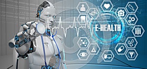 Humanoid Robot Stethoscope E-Health