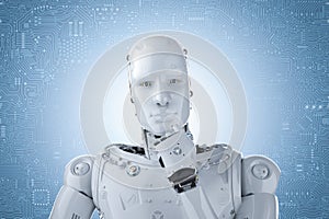 Humanoid robot thinking