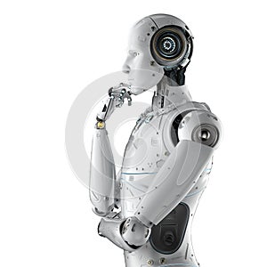 Humanoid robot thinking