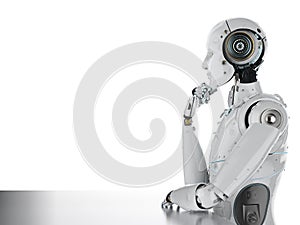 Humanoid robot thinking