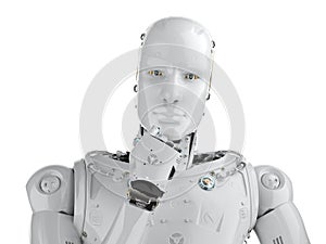 Humanoid robot thinking