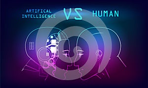 Humans vs Robots photo