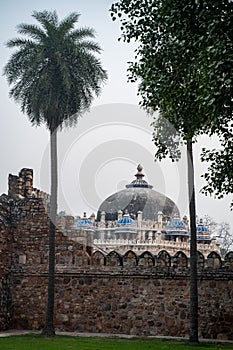 Humayan`s Tomb complex in New Delhi India - shown is the Isa Khan Garden Tomb