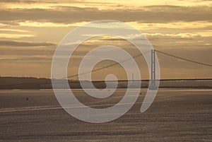Humber Bridge over River Humber - Yorkshire