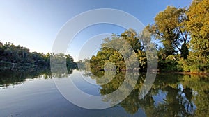 Humber river landscape view in Etobicoke