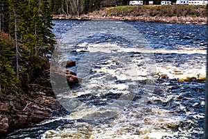 The Humber River wanders through the park. Sir Richard Squires Provincial Park Newfoundland Canada