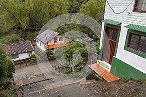 Humble houses in a neighborhood of Silvia. Cauca Valley, Colombia