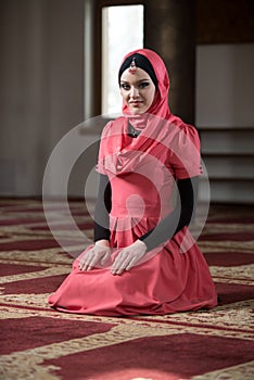 Humble Muslim Prayer Woman