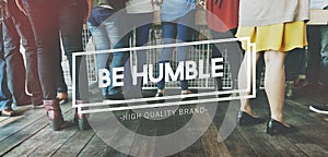 Humble Polite Respect Sharing Sincere Support Concept photo