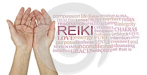 Humble reiki healing hands word cloud