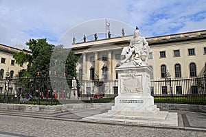 Humboldt-Universitat zu Berlin (Berlin's Humboldt University) named in honor of its founder